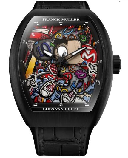 Franck Muller Vanguard Color Dreams Loes Van Delft Limited Edition V 43 SC LOES VAN DELFT NR BR (NR) Replica Watch